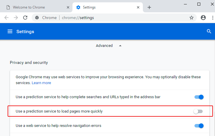 win 10 high disk usage Chrome