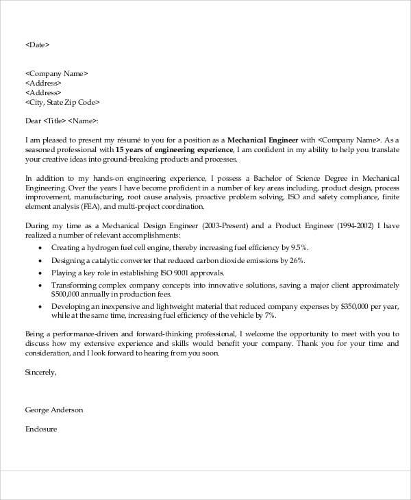 mechanical engineer job application letter2